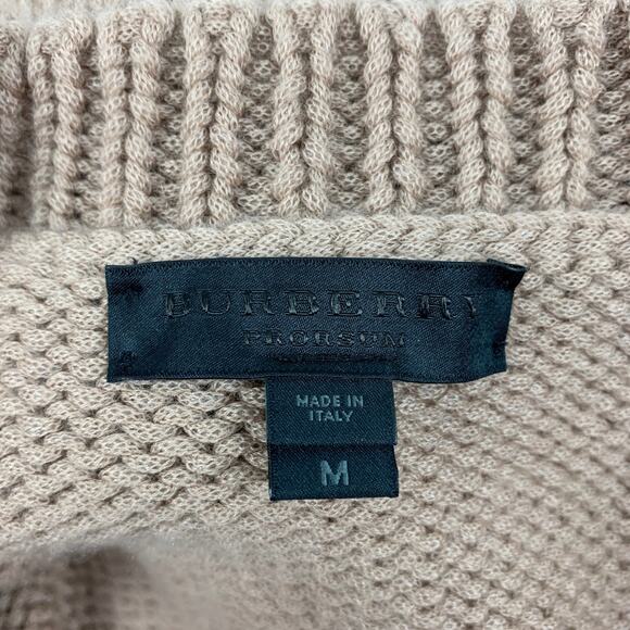 Spring 2015 Size M Tan Knitted Cashmere Blend Patch Pocket Cardigan Sweater - Picture 7 of 7